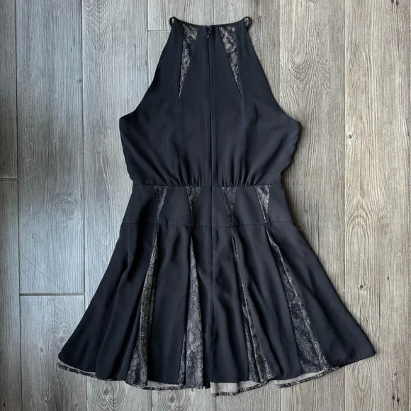 BCBGMAXAZRIA Black Lace Fit & Flare Dress “Teena” Size 4 - Picture 3 of 10